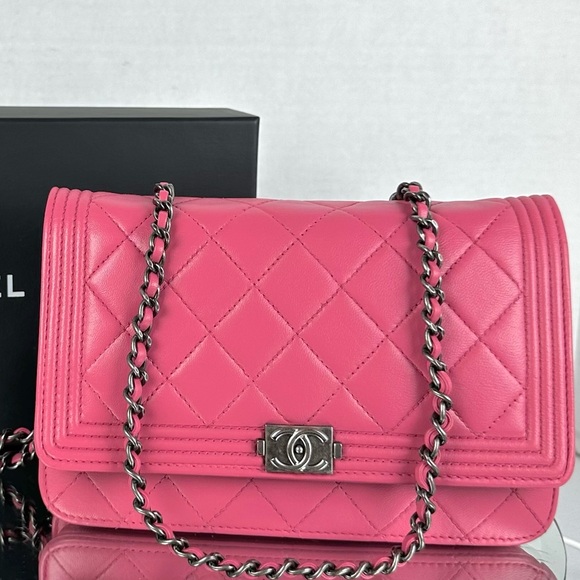 CHANEL Handbags - CHANEL CC BOY WOC LAMBSKIN and Black Chanel WOC